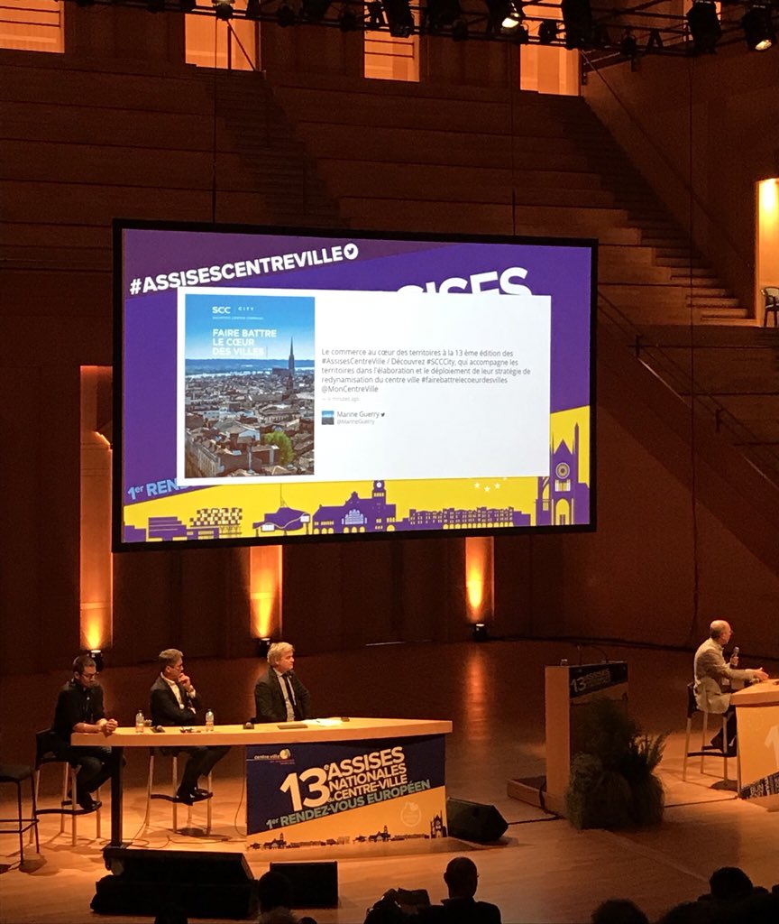 SCC__City's tweet photo. #SCCCity présente aux #AssisesCentreVille / Faire battre le cœur des villes. Animer et créer des lieux conviviaux. L’émotion se découvre aussi au cœur des villes
#audace #passion #innovation #moncoeurdeville #fairebattrelecoeurdesvilles #ActionCoeurdeVille @MonCentreVille https://t.co/Fg1ZqY0Khi