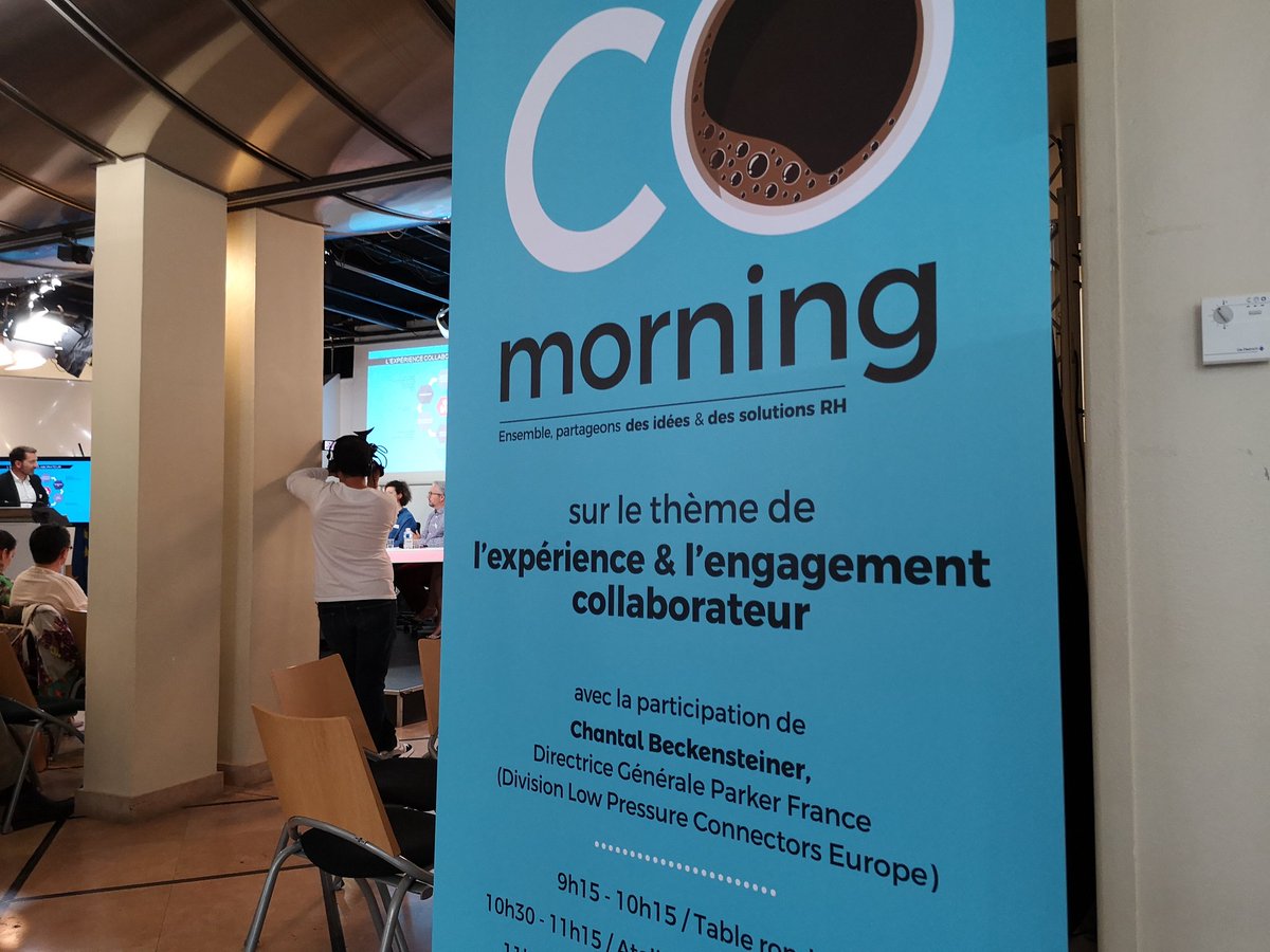 morgangutter's tweet photo. L'idée centrale = l'engagement collaborateur est bien la finalité de l'expérience collaborateur ✓ #comorning https://t.co/5uflSfiB57