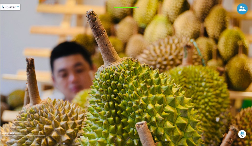 UbiatarPlay's tweet photo. One of our #Avatar, during her avatar experience in Hong Kong, ate a piece of #Durion, the #strangest fruit in the #world!🌎

Are you gonna #eat that?
Watch the following video to see how this #funny experience went 👉 https://t.co/33No1bREux https://t.co/rwm1r9ZhC9