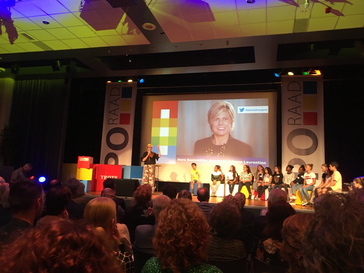 Met kinderen praten tijdens PO- congres. Super!!!