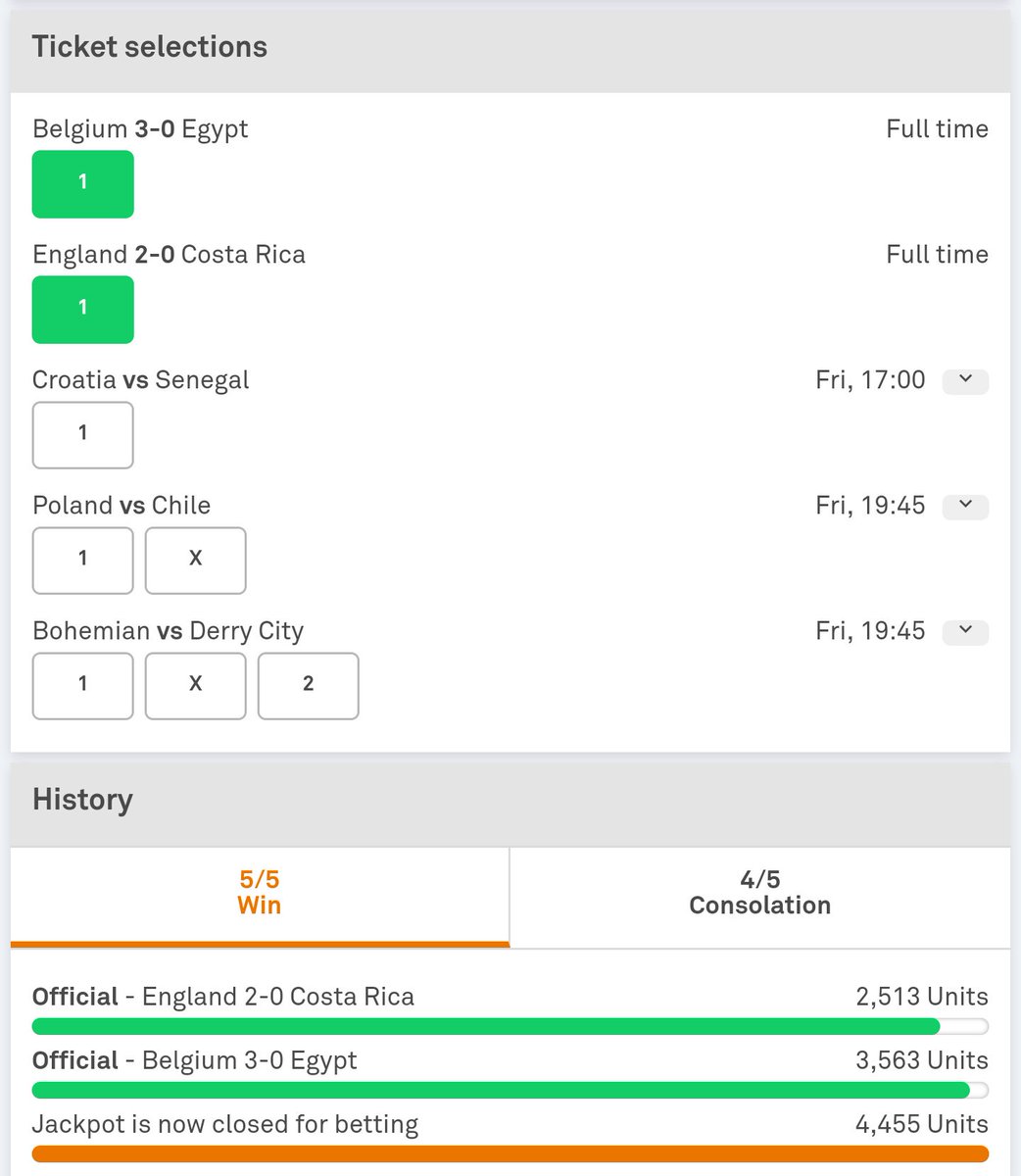 Bonusbanter's tweet image. On top of last nights winners we also have plenty of tickets running which went easily into tonights matches.

#BeColossus