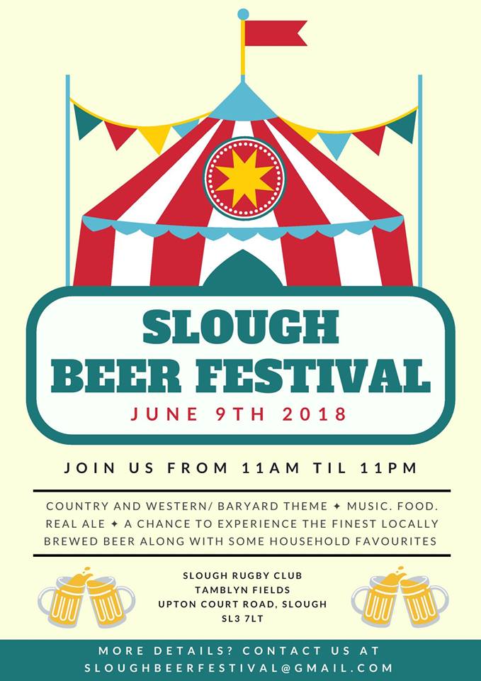 Slough RFC Beer Fest TOMORROW 9th June- ale, cider, inflatable assault course, FREE parking and entry, fancy dress, music... what's not to like? Come on and join us anytime from 11am. All welcome!