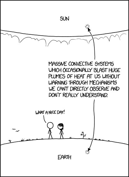 xkcdComic's tweet image. Sun and Earth xkcd.com/2004/ m.xkcd.com/2004/