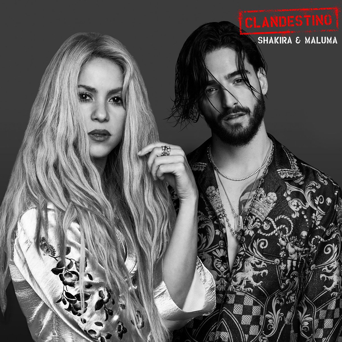 shakira's tweet photo. Una vez más nos juntamos con @Maluma y tenemos una nueva canción en preparación para el verano. Aquí está #Clandestino. Escúchenlo en @Spotify acá -> https://t.co/0TleNoHLiG Shak https://t.co/evjui3YPBb
