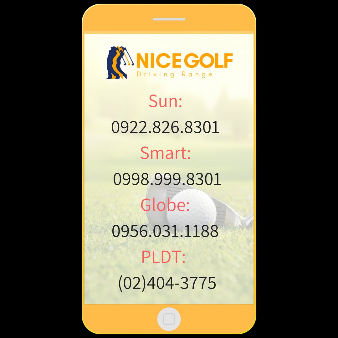 TeamNiceGolf's tweet photo. Call Us Today! We'd be glad to hear from you. Have a NICE day! #NICEGolf #DiscoverNICE #UnliNICE #TeeTime #Golf https://t.co/KcttkAq6Vt