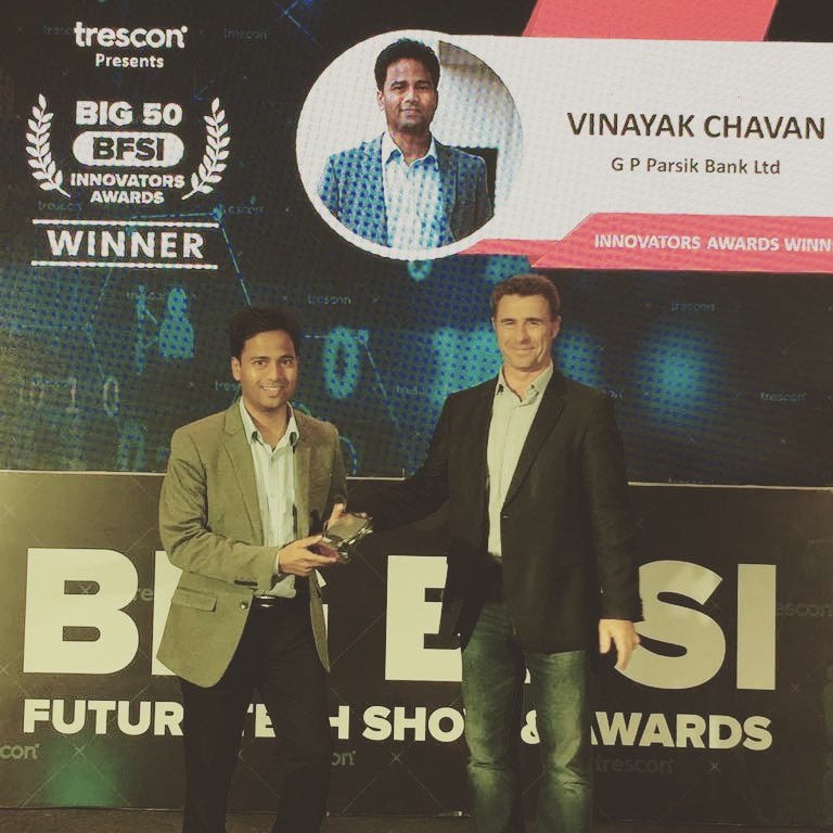 Vinaayakc's tweet photo. #bfsitechshow A big thank you for the Innovator Award honoured by Trescon at Hyatt Regency, Mumbai https://t.co/boMViZpEW6