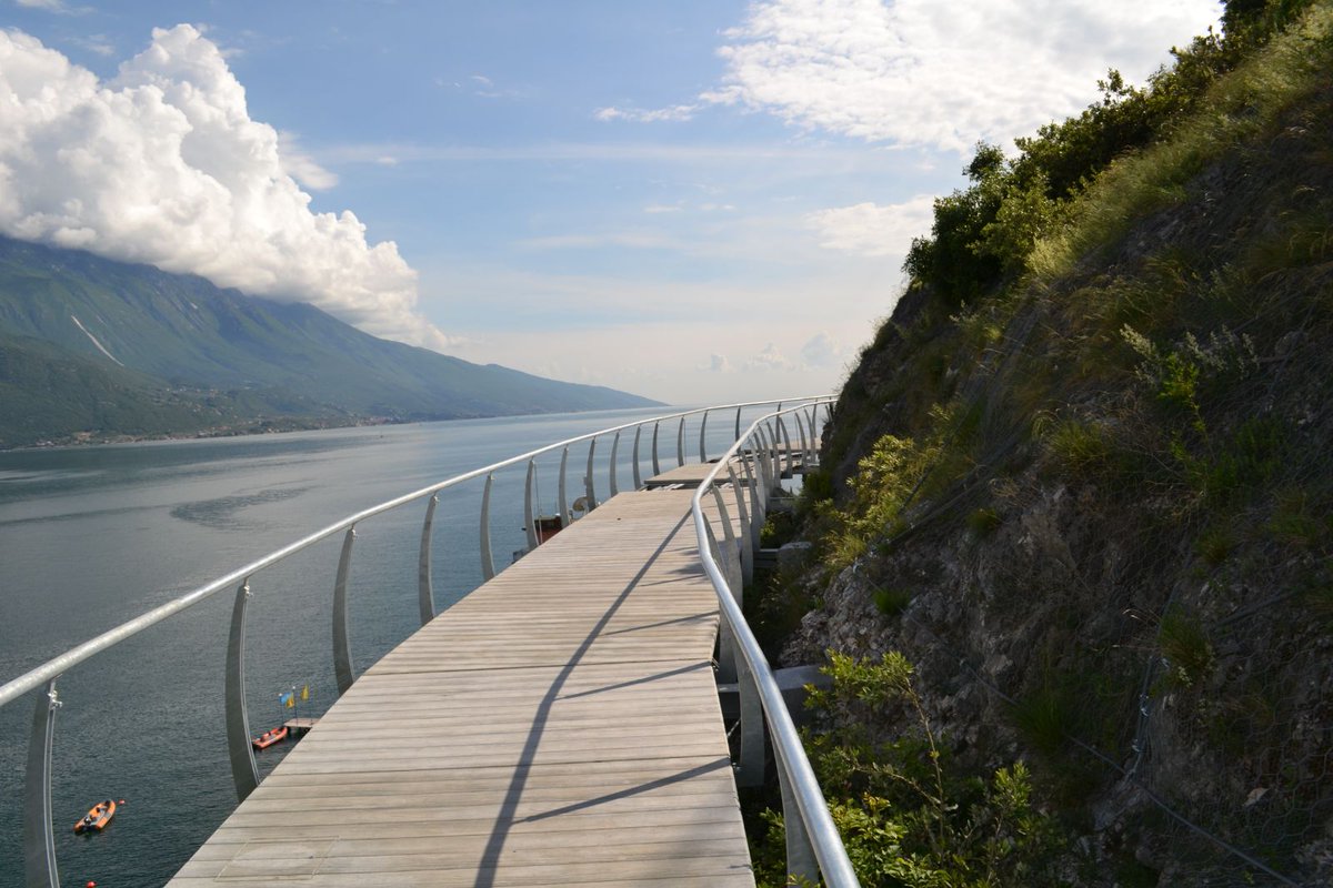LA CICLOPISTA DEL GARDA, TRATTO DA LIMONE AL CONFINE TRENTINO APRE IL 14 LUGLIO