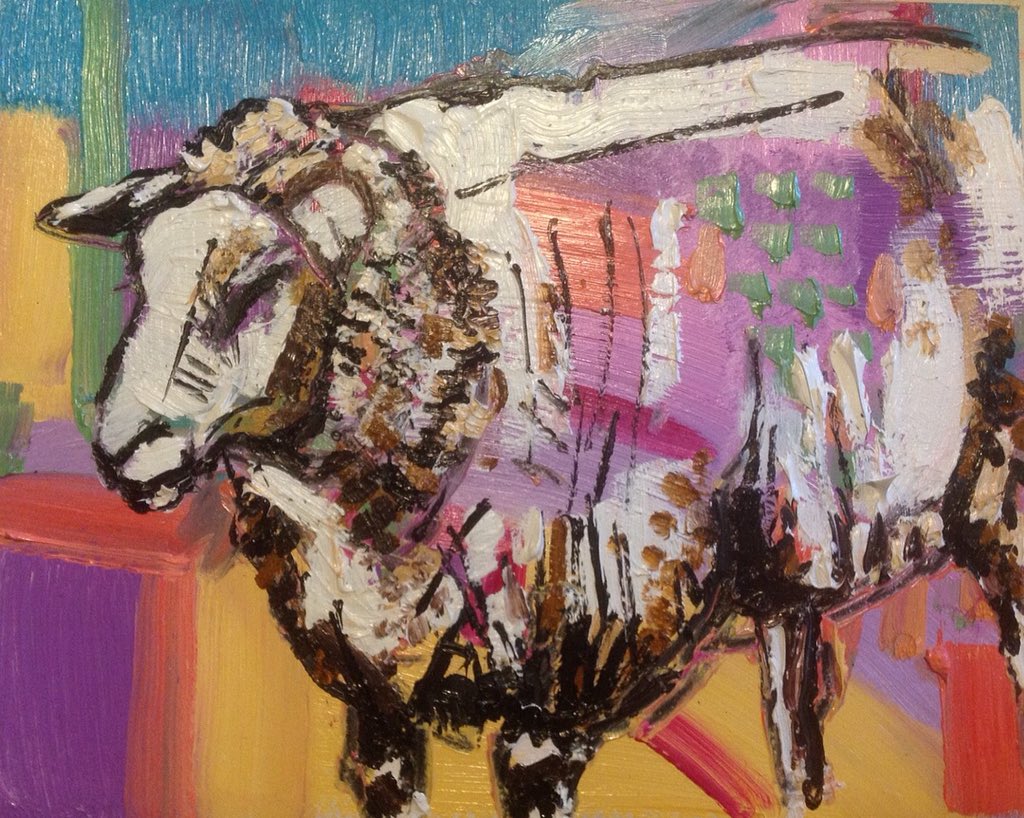 Herdwick and Shearling <a href="/ClaremontFarm/">Claremont Farm</a> completed ...oil on board <a href="/YorInspired/">YorInspired</a> <a href="/yorkshirebox/">Yorkshire in a Box</a> #yorkshireartist #oilpainting #sheep365 #sheep #sheepart #Colourpop <a href="/HolmfirthArtWK/">Holmfirth Artweek</a> <a href="/artinthepen/">Art in the Pen</a> <a href="/accessart/">Paula Briggs @AccessArt</a> #ArtistOnTwitter