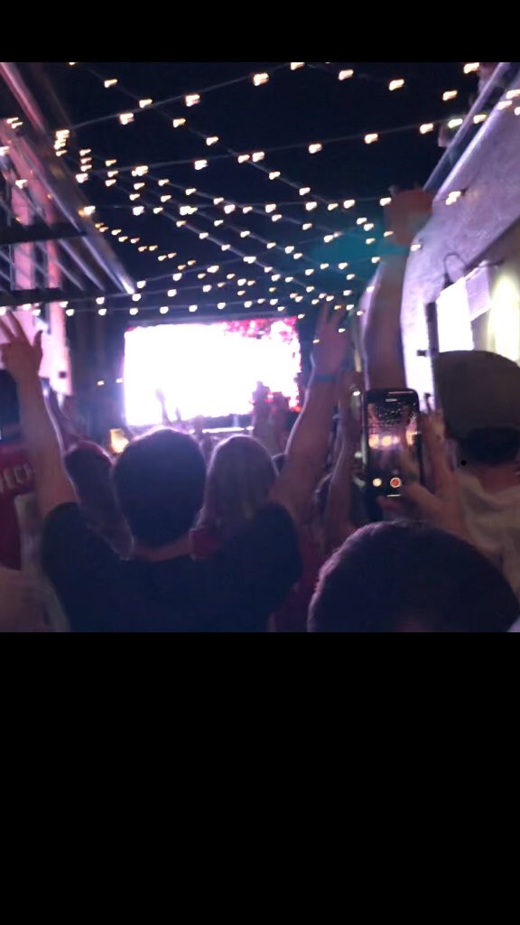 dnhackney's tweet photo. The Wharf...Stanley Cup...block party...champagne sprayed in hair...you get the picture.  Go CAPS!!!  @TheWharfDC #StanleyCupFinals https://t.co/e5mIJlL3jU