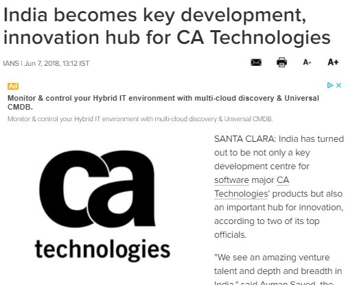 CA_APJ's tweet photo. @asayed CPO and @OttoBerkes CTO talk about how CA Hyderabad campus is an important hub for innovation #BuiltToChange @CAinc #ModernSoftwareFactory #innovation Read more https://t.co/tEbLAos2Ry https://t.co/lx1SQY5wpH