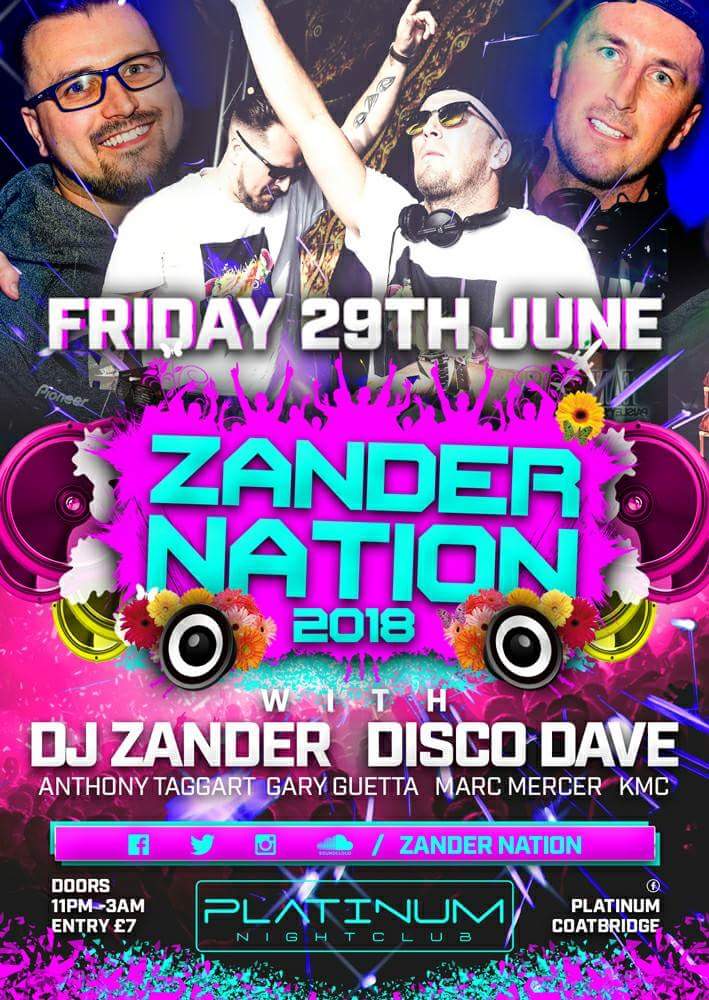 ZanderNationDj's tweet photo. 🎧❗ Gig Announcement❗🎧
Friday 29th June 😍 Heading Back To Platinum Nightclub Coatbridge 🎶🤸♂️
One Of Our Fav Venues 💙 #Buzzzin
#CoatbridgeCrew #ZanderNation 🔥 https://t.co/qrlWuKipmC