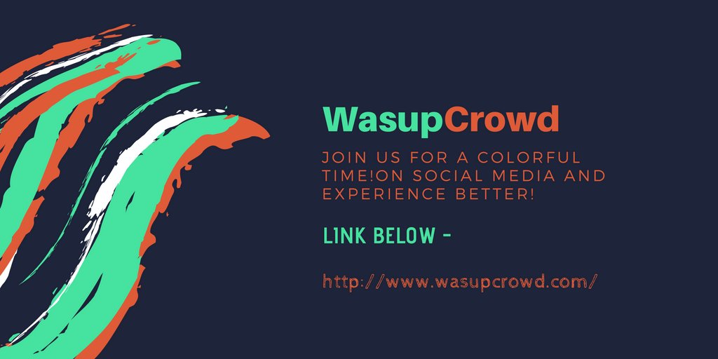 WasUpCrowd's tweet image. WasupCrowd 
Join us for colourful world in social media !
Experience better , A  futuristic social media .
FOR DOWNLOAD LINK BELOW :-
wasupcrowd.com

#socialmedia #againstfacebook #facebookcomprtitor