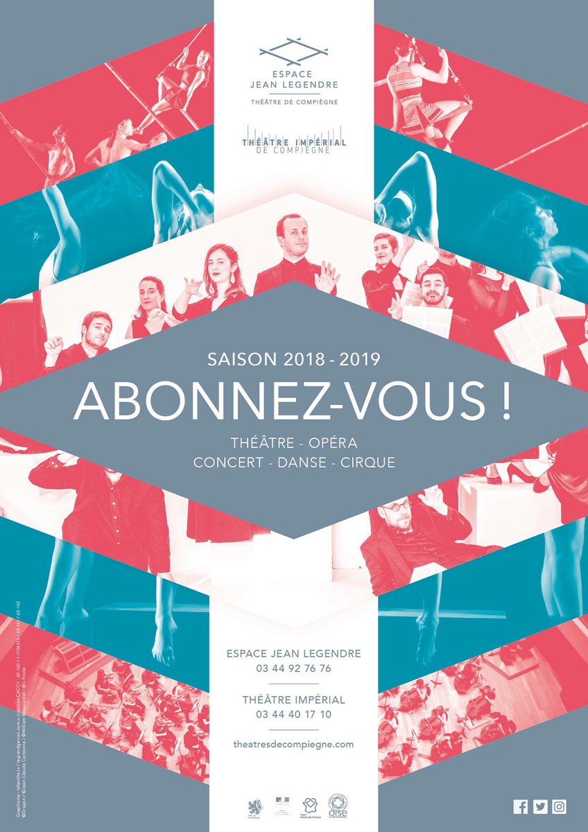 < cette année je m’abonne > ce jour ouverture des abos dès 10h theatresdecompiegne.com ! Foncez ! #nouvellesaison #theatre #danse #concert #cirque !