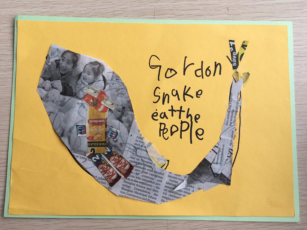 michlliu's tweet photo. Channeling our inner #Arcimboldo in #kindergarten Which pictures did you use to make your collage? #hweo #imagination #myCISB https://t.co/5F8juxBszd
