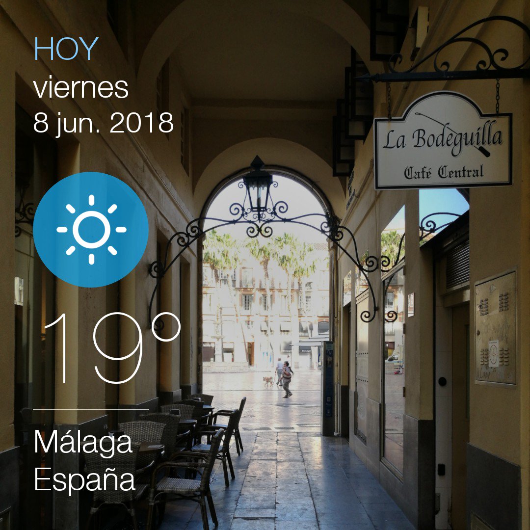 CentralMalaga's tweet photo. Buenos días #Malaga 19 grados en el Pasaje Chinitas https://t.co/IsQXCA6iWq