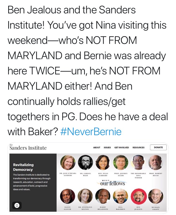 MeGminor's tweet photo. @bowiegrrl11 @clompthestrong @Alex__Katz @BernieSanders @NomikiKonst #NeverBernie #NeverBen https://t.co/0djwP9Oovz