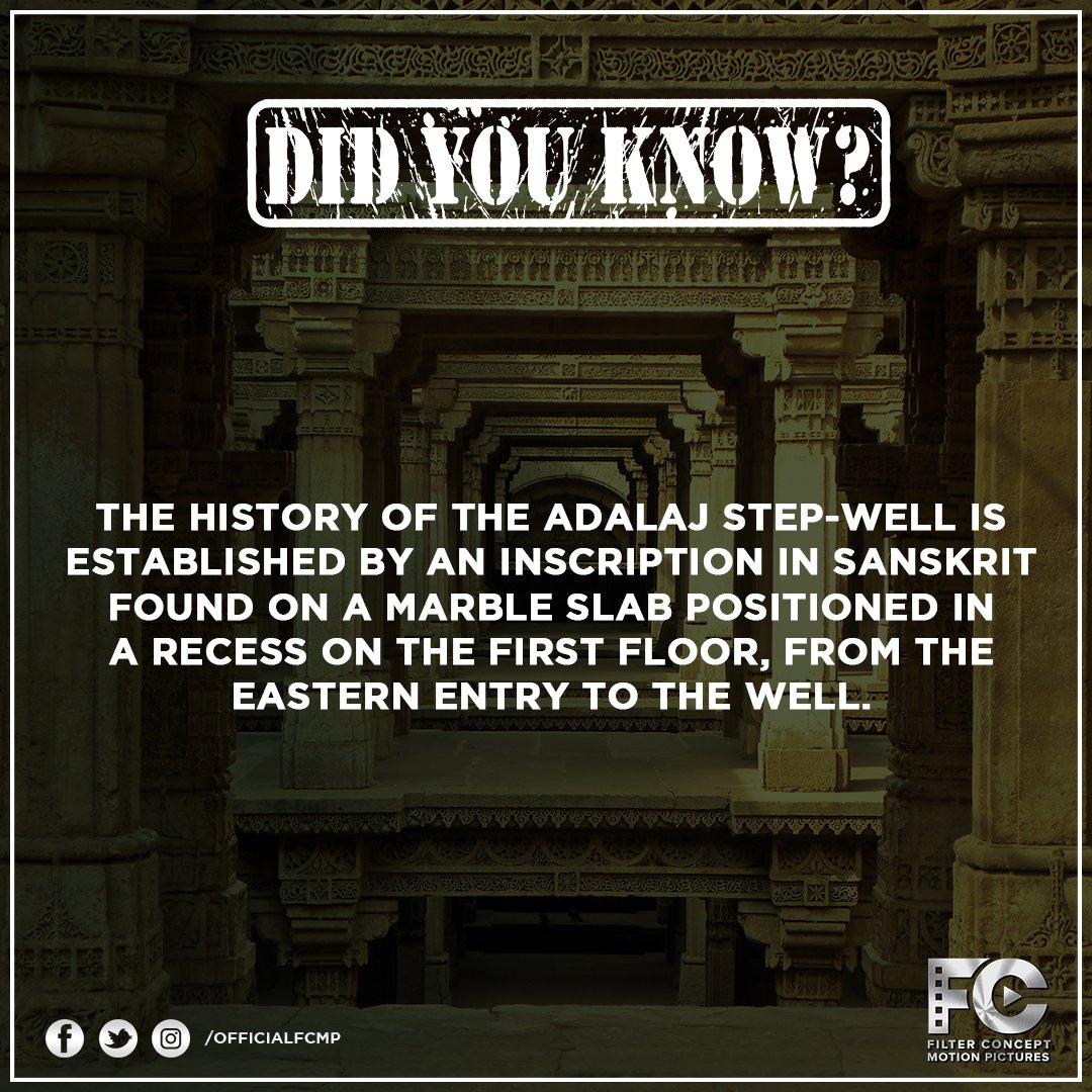 officialfcmp's tweet photo. The cultural and architectural depiction in the well at various levels is a tribute to the history of the Adalaj step well.
#FCMP #GoodMorningAhmedabad #DidYouKnow #AdalajVav https://t.co/qffL91GFn9