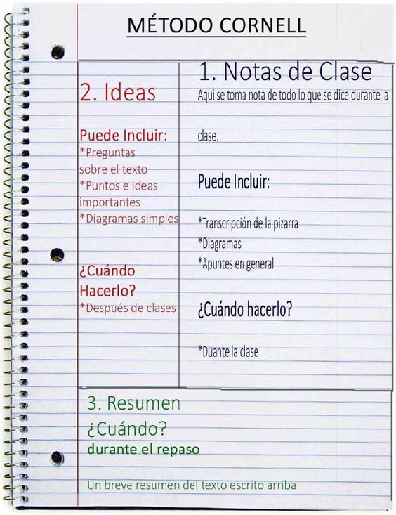 OArozamena's tweet photo. Aquí os dejo una plantilla, o un método llamado "CORNELL" para hacer unos apuntes, es muy útil.  @dibupuntes https://t.co/6Q9IXkrYcS