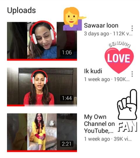 Manisha90294538's tweet photo. It's #1Week ago @eyehinakhan Started her #YouTubeChannel &amp;Now it's getting #24kSubscribers (24923)&amp;Soon bcme #25k.#Sawarloon gt #112kView only in #3days, #IkKudi #190kView bth songs r Highst Views now.#Raazi #39kView Still on.Amzng Sngng of #MyWouldBeSinger Rckng #YouTube See Di https://t.co/KSVk3jZiZS