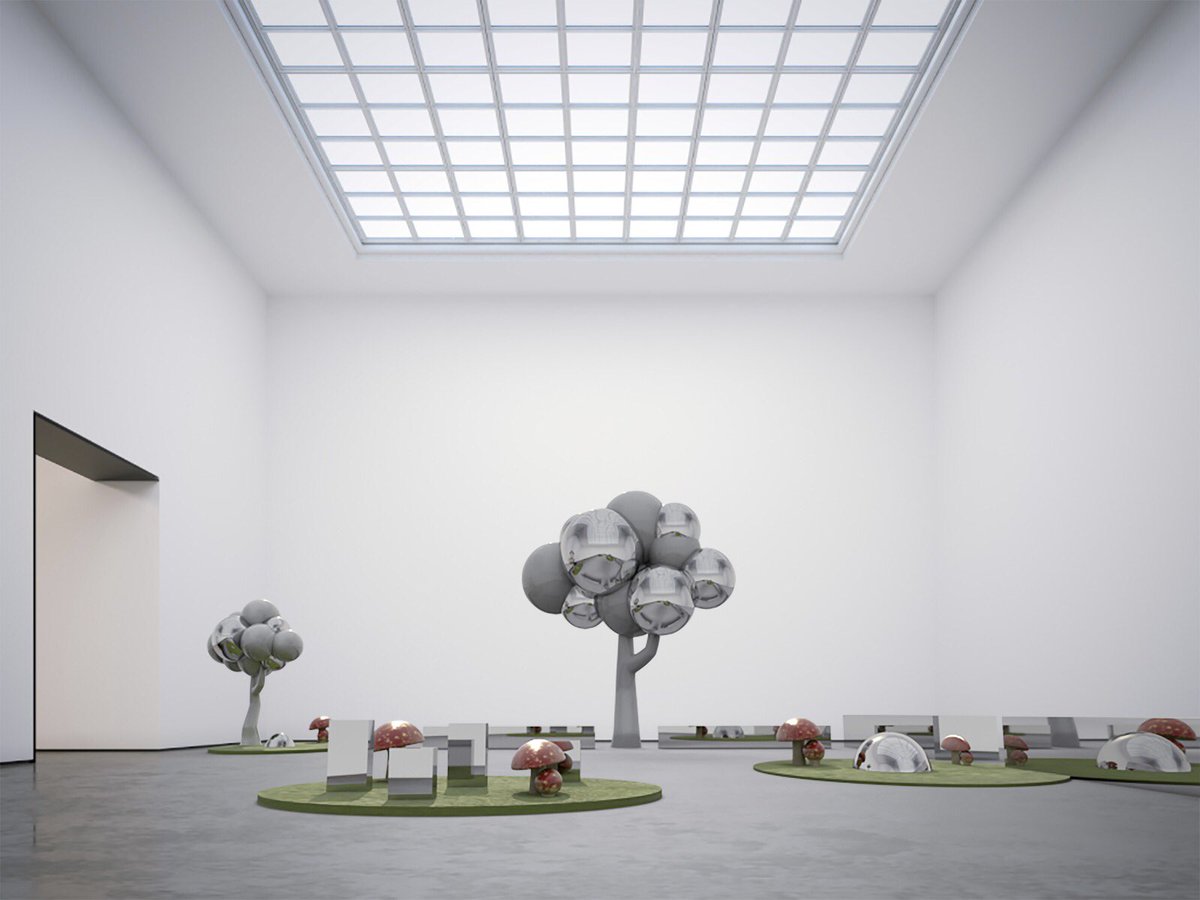 vmgraphx's tweet photo. Happy Friday!

Here’s our ‘mirror garden’ - concept idea by VMG.

#justforfun #interiordesign #setdesign #render https://t.co/avAKkLEVId