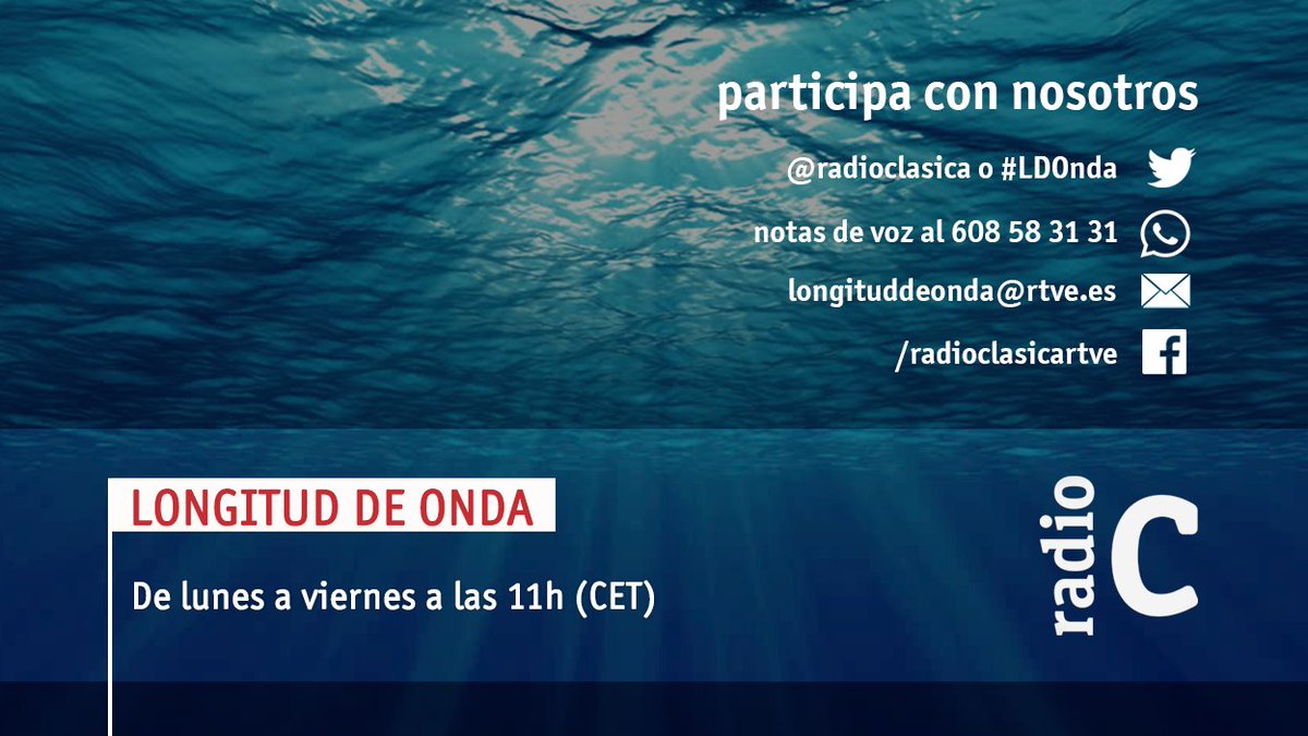 radioclasica's tweet photo. Si estuvieras en un barco en calma en mitad del océano, ¿cuál sería la obra que más te gustaría escuchar? ¿Qué músicas representan mejor la inmensidad de los océanos? ¿Hay algún estilo especialmente descriptivo a la hora de representar el agua? ¿Algún autor en concreto? #LDOnda https://t.co/Tp2TxeRSxi