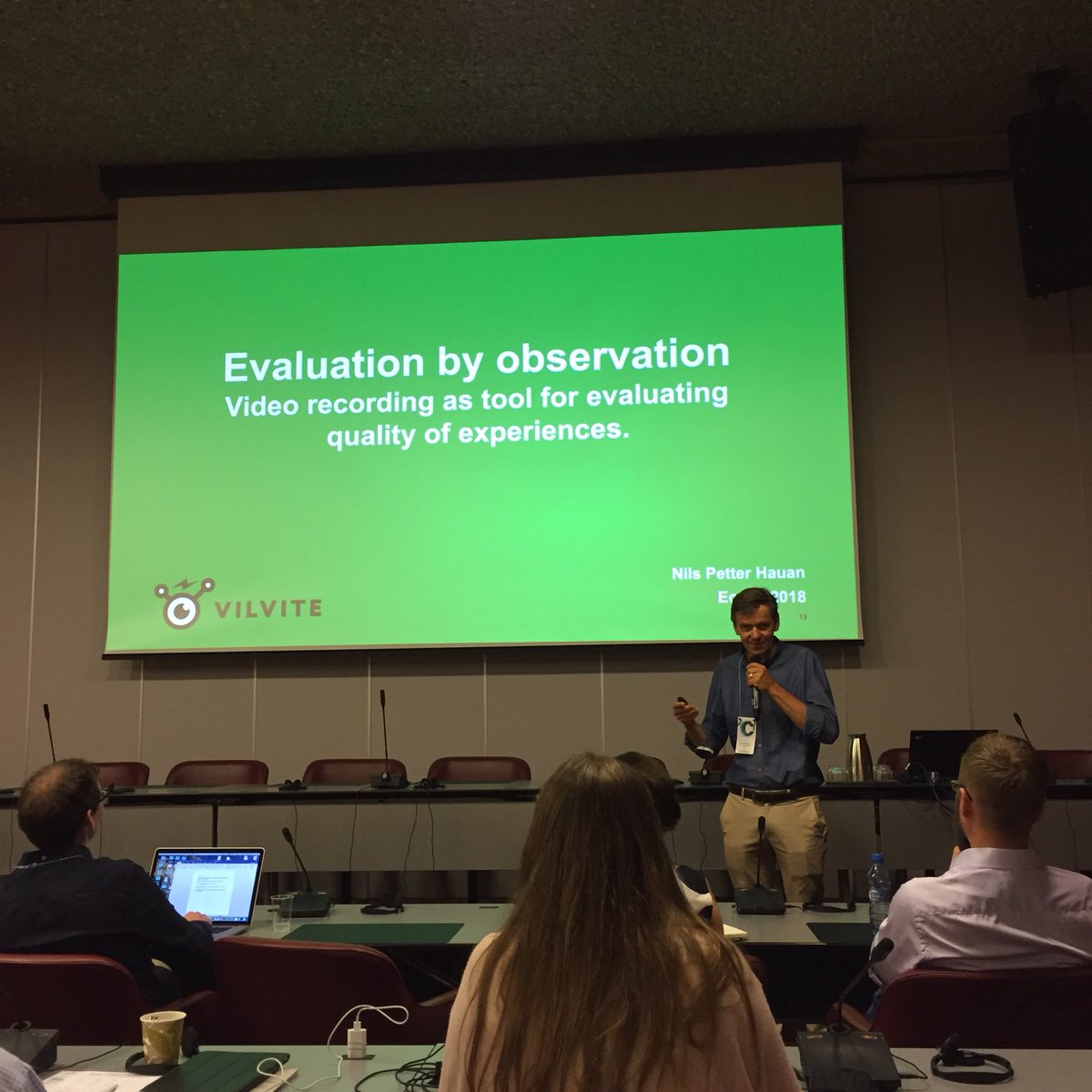 Committee member Nils Petter Hauan on observations with video #room04 #Ecsite2018