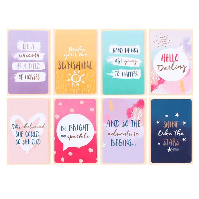 SoFizzHome's tweet image. NEW IN ⭐️ Little Messages of Inspiration Pocket Cards for £1.99 each - go to sofizzhome.co.uk now to buy! Comes in 8 individual designs🌻