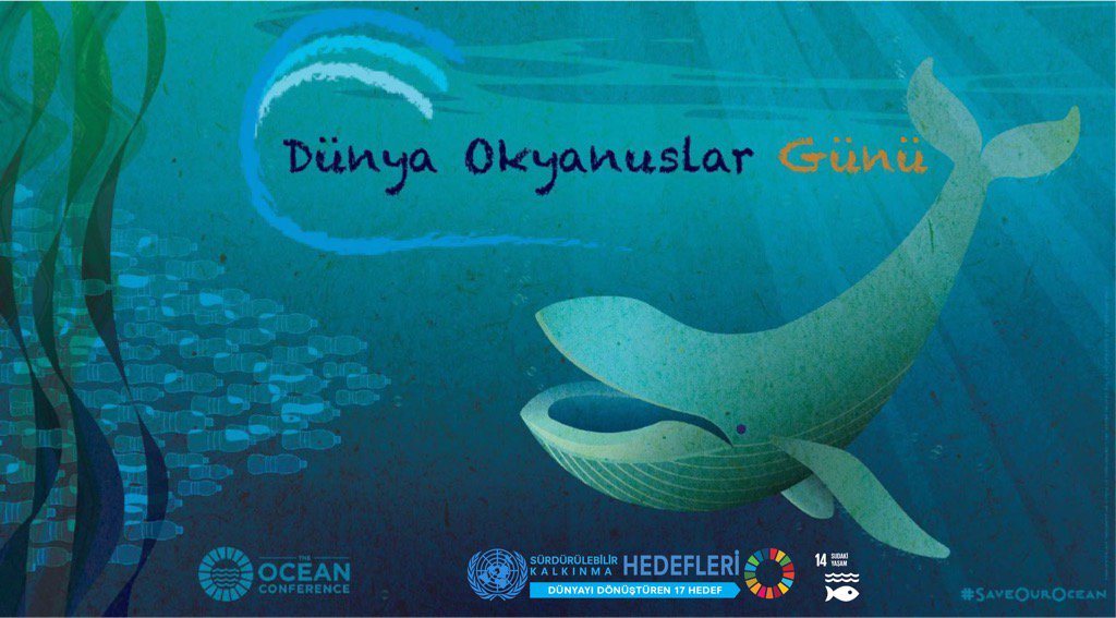 Biliyor musunuz? Bugün Dünya Okyanuslar Günü. BM Genel Sekreteri António Guterres yaşam kaynağı okyanusların iklim değişikliği, kirlenme ve sürdürülemez kullanım nedeniyle tehdit altında olduğunu vurguluyor. #WorldOceansDay #SaveOurOcean unicankara.org.tr/?p=6796