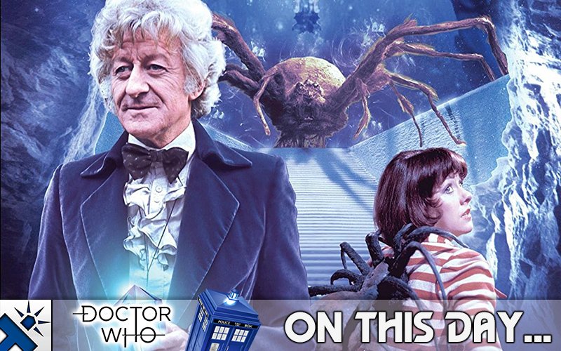 DrWhoOnline's tweet photo. On this day in #DoctorWho history… We said goodbye to The 3rd Doctor as Episode 6 of ‘Planet Of The Spiders’ aired in 1974! #The3rdDoctor #DoctorWhoOnThisDay #DoctorWho #DWO https://t.co/mEaBd82Zus https://t.co/bTegBKTHg0