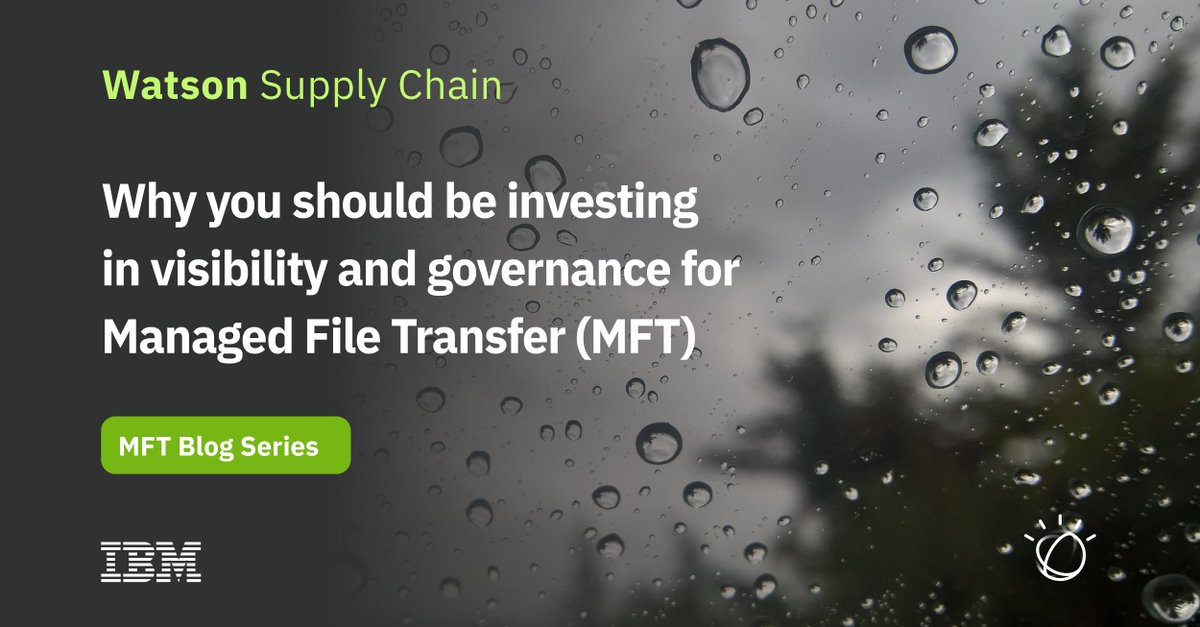 support_navikra's tweet photo. Are you investing in visibility and governance for your  file transfer? https://t.co/UBfZZa4OyX  #WatsonSupplyChain #MFT #supplychain https://t.co/IYyjV5TKKI