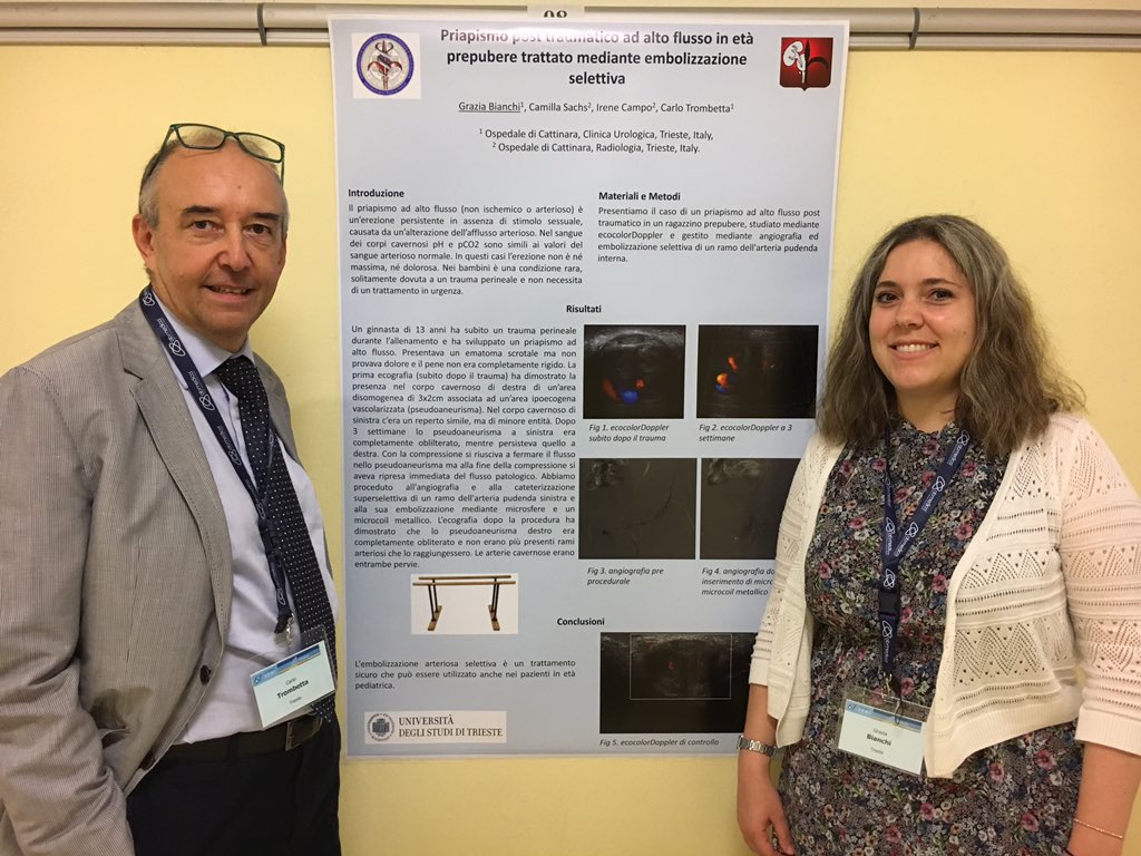 UrologiaTrieste's tweet photo. Poster presentation at #SUNI2018 Congress in Modena (Italy) with @GraziaWhite and Prof. @Trombetta_Carl @UniTrieste https://t.co/ypLyV4HltK