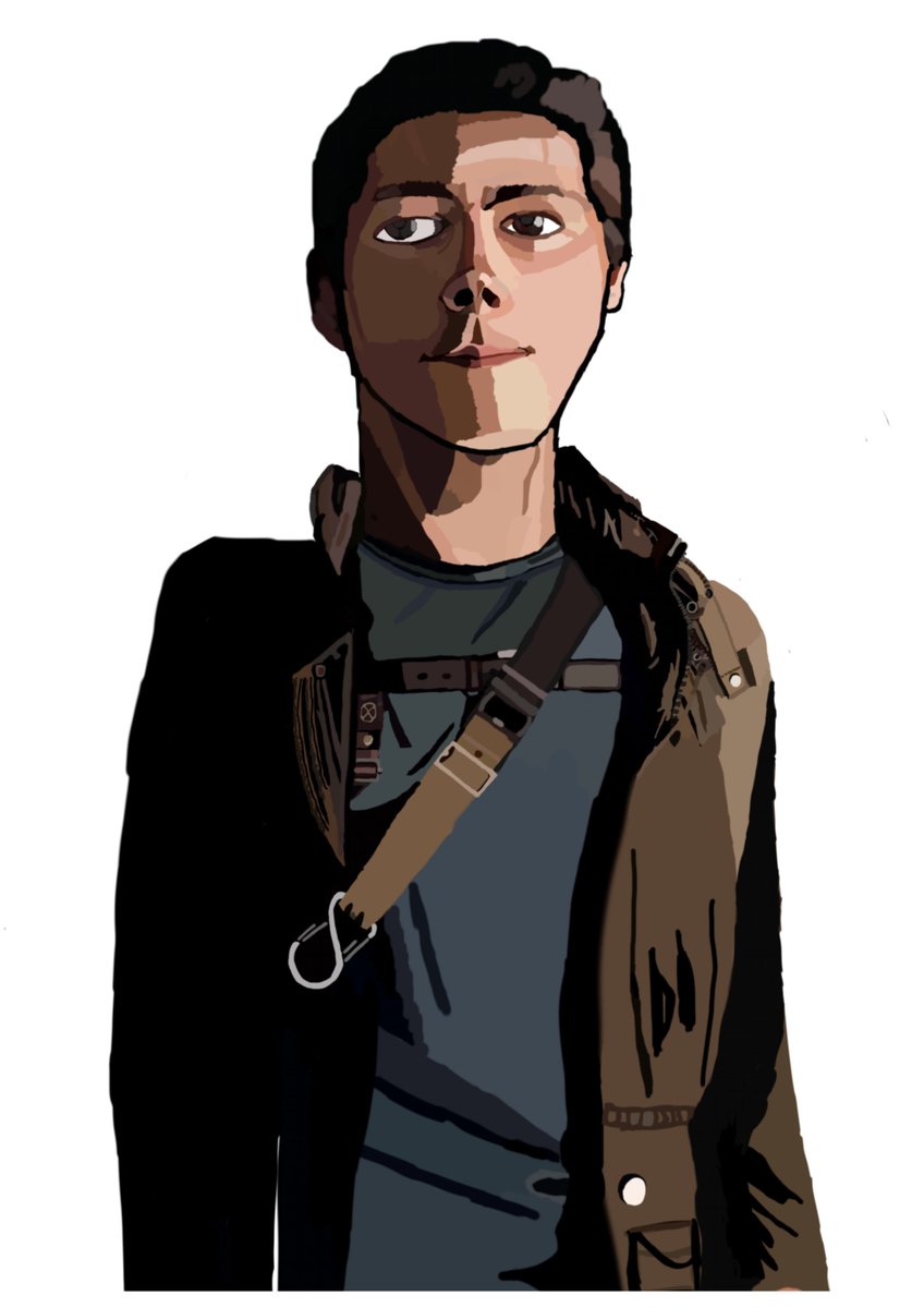 MylesTalbot's tweet photo. Introducing Eva Talbot, my 12 year old daughter. She drew this portrait of Dylan O'Brien (Maze Runner) on an iPad Mini using Procreate! The attention to detail and colour pallet is amazing. I was quite impressed... https://t.co/EqFGPKIsnX