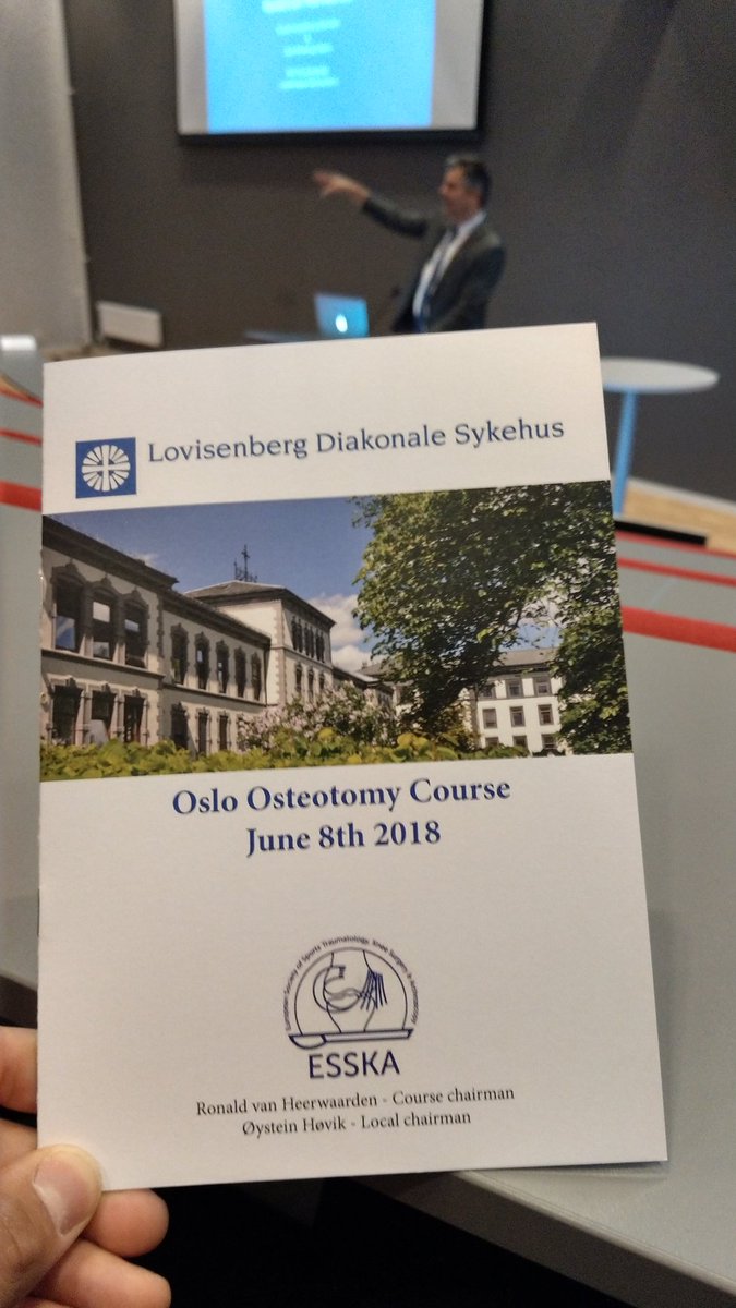 We just kicked-off the 3d edition of the #Oslo #Osteotomy Course! Excited to demonstrate our novel HTO technique enabling #rapid #rehab.