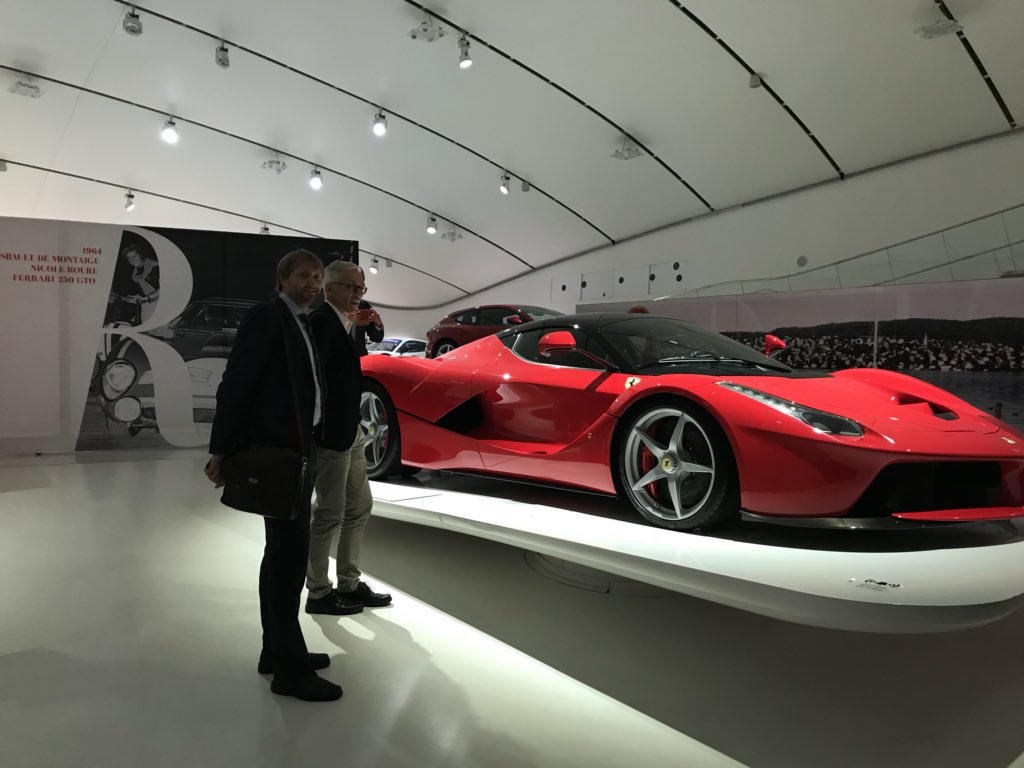 Today bilateral collaboration meeting between @NTNU and @UNIMORE_univ at Ferrari Museum. Looking forward to establish fruitful collaboration! #collaboration #automotive