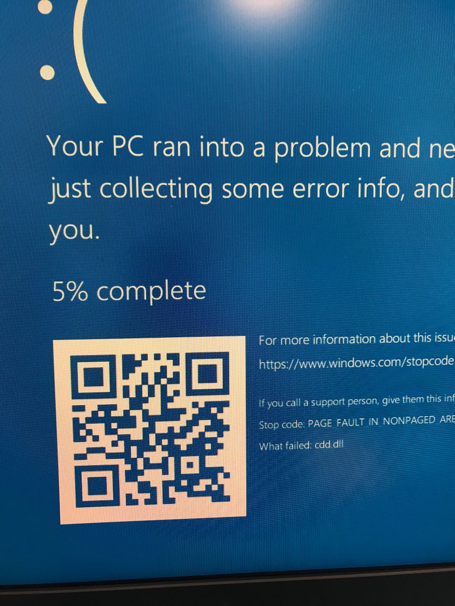 KatieBrack's tweet image. My computer has similar feelings about the election results. If only we could restart the provincial PCs too.... #PCPO #PCproblem #OntarioVotes #ONpoli