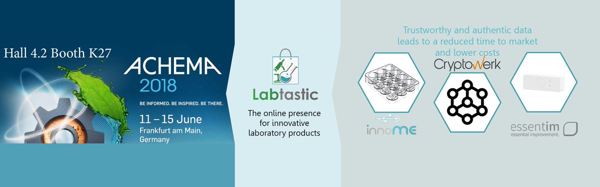 innoME_de's tweet photo. You would like to know how you could make your measurements provable? 

Find out more about this at our booth at @ACHEMAworldwide 

- #Discover more together - 

#blockchaintechnology #ACHEMA18 https://t.co/ZyVfHBkhJ3
