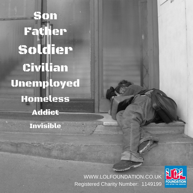 We work to reduce #poverty, distress &amp; suffering for #homeless #Veterans 

Make a donation to <a href="/TLOLFoundation/">The LOL Foundation</a> quickly &amp; easily via <a href="/PayPal/">PayPal</a> &amp; help us reach more who need us 

#Charity #FridayFeeling 

lolfoundation.co.uk/donate
