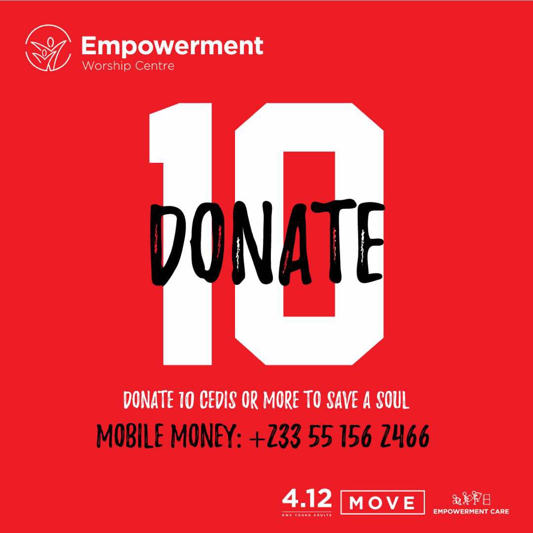 AspinNartey's tweet photo. With 10 cedis you can put smiles on faces and touch lives. You are not limited to 10 cedis though. Any amount you can reach out with. God will definitely reward your labour of love.
#Move2018 
#MoveToSave 
#MoveToLove https://t.co/FTe0bVeiL9