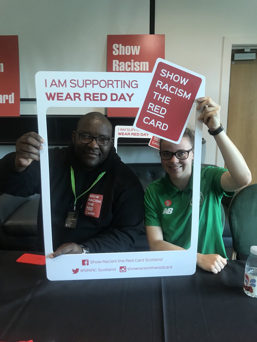 SRtRCScotland's tweet photo. Great having @CelticFC Colette Cavanagh & Josephine Giard on our @CelticFC #professionalfootballerpanel #intersectionalequality #showracismtheredcard #womeninfootball https://t.co/S5a0g5BgLT