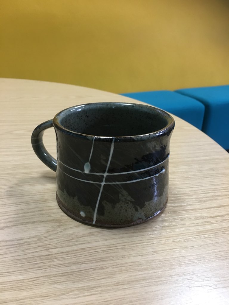 NatalieBuckland's tweet photo. Very pleased with my purchase today from @CSADCeramics student Bert the Potter. #talentedstudents #CSAD18 https://t.co/EC0iGvSUum