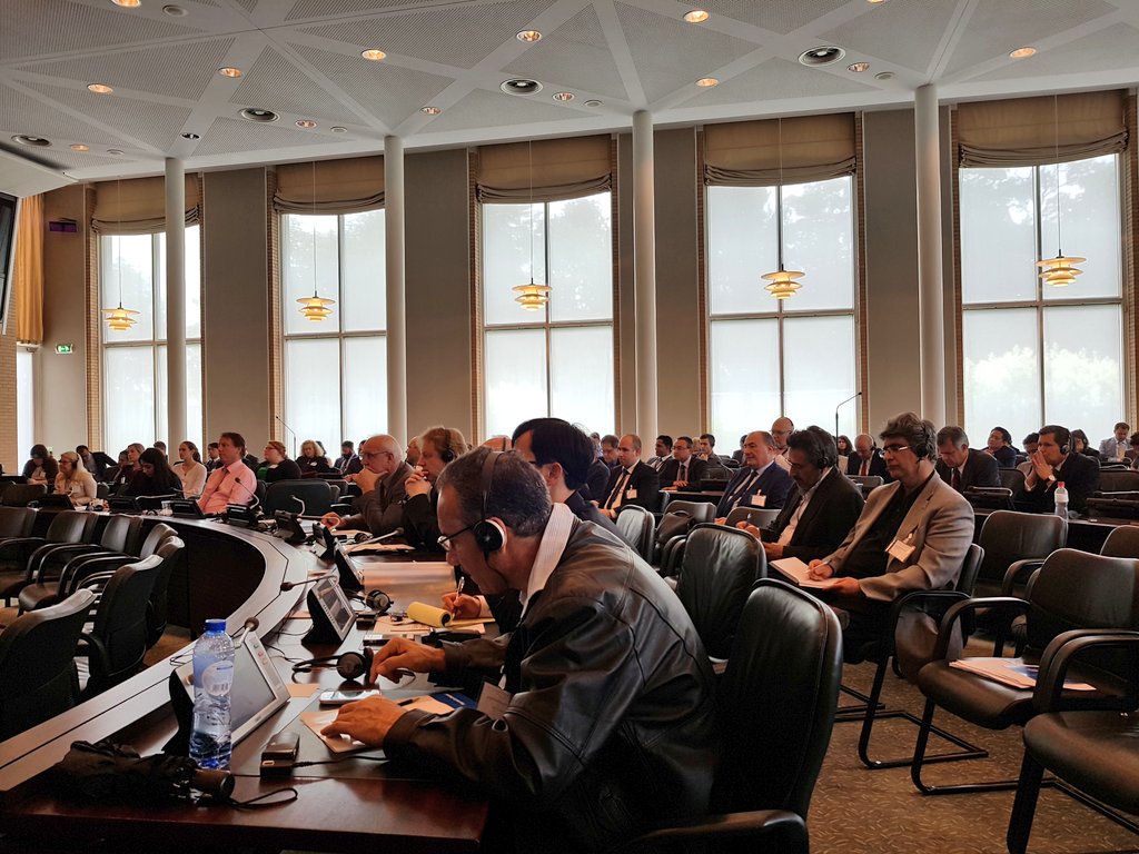 JPZanders's tweet photo. Most excellent @OPCW Conference on terrorism with #ChemicalWeapons coming to an end. Session moderators summarising main points raised.
Ieper Room still pretty full after two days. https://t.co/dw38x8zlQu