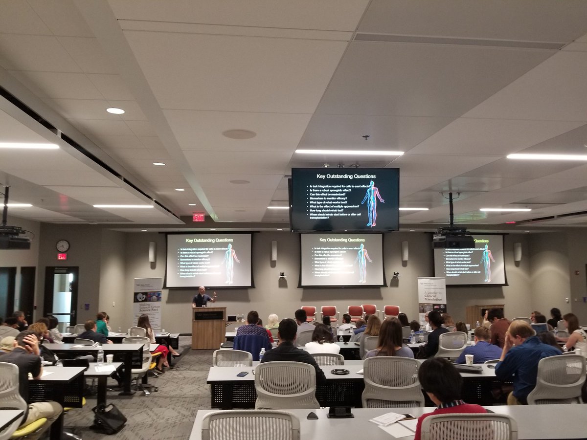 WillettLabs's tweet photo. @AR3Tg It was an outstanding session. Really engaged audience with great questions. Lots of fun! Michel Modo gave a great talk on cells+rehab to treat stroke. Thanks @WFIRMnews and @AR3Tg #RMEssentials https://t.co/fBKvUYGKZw