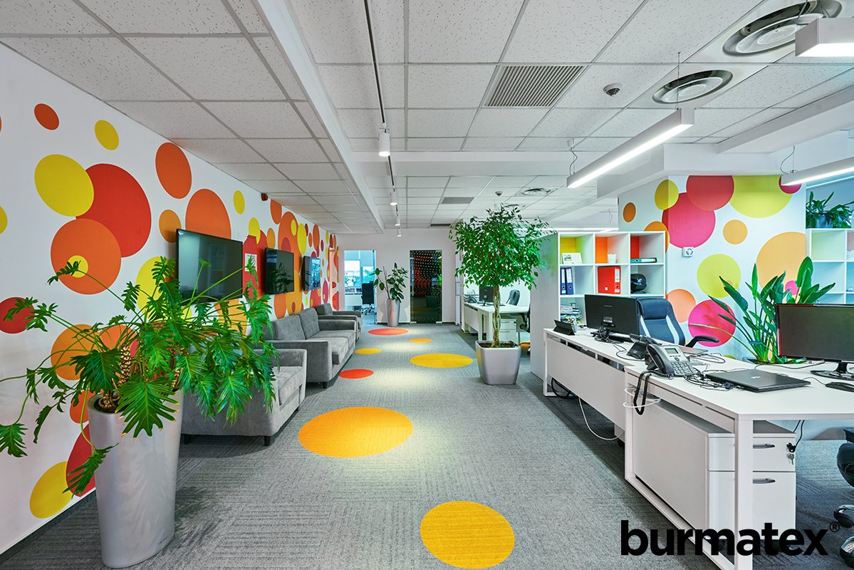 burmatex's tweet image. burmatex lateral #carpet tiles add a splash of colour to this #officeinterior . Check out the lateral product page for further info... burmatex.co.uk/contract-carpe…