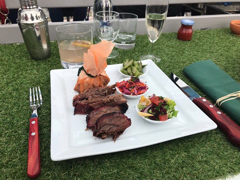 FabulousBBQ's tweet photo. Just look at that mouth watering food! #skyhighbbq #worldfirst #conceptualmenu #bbq #bbqbyfabulous https://t.co/cpZ0VOkbN0