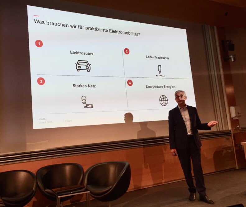 ABBgroupnews's tweet photo. .@ABB_CEO at #eDaysETH: „To enable the transition to #emobility, we need electric vehicles and the infrastructure to charge those vehicles, as well as a stronger, smarter grid and a decisive shift to renewables.“ https://t.co/Lf01xK5ZyU https://t.co/7cvbZGmgkX