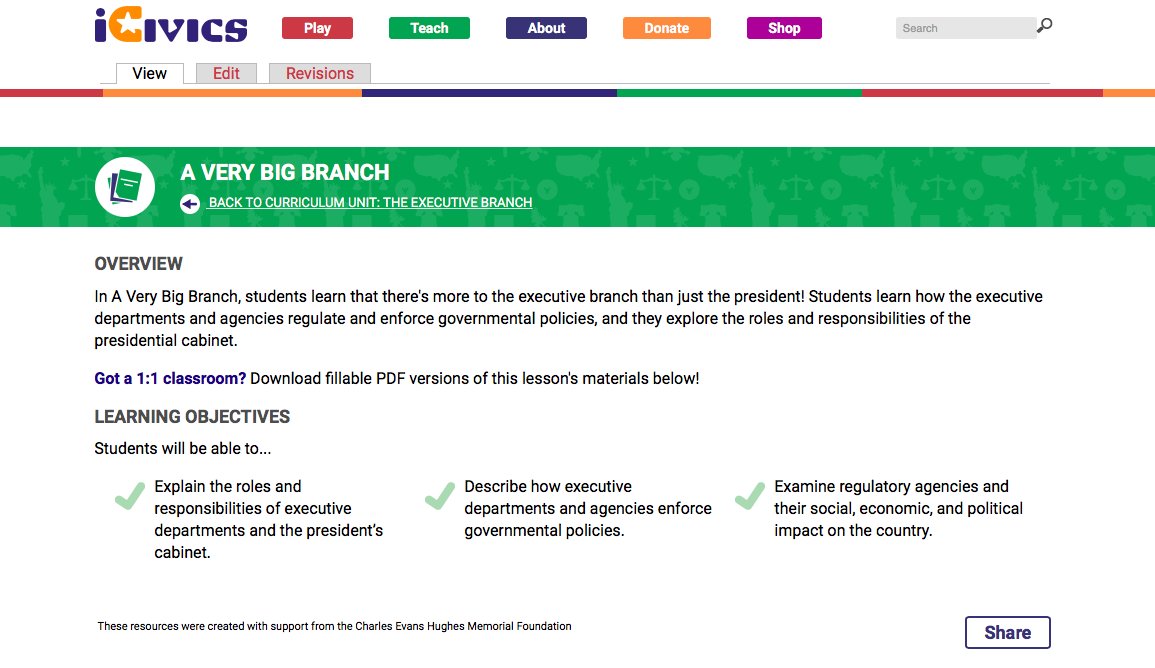Icivics On Twitter Explore The Executive Branch Use A Very Big