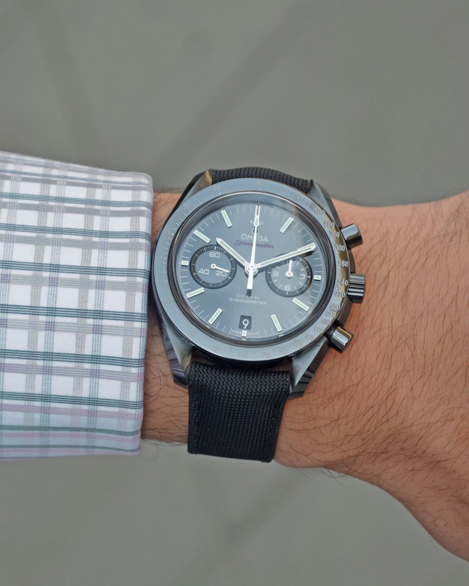 Omega Dark Side Of The Moon On Wrist - World of Watches