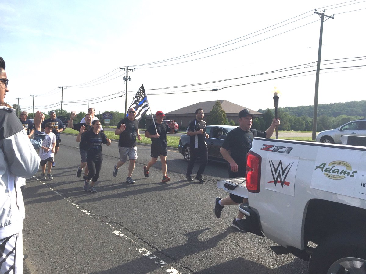 NMHS times a fire drill to cheer on the Special Olympic Torch Run.