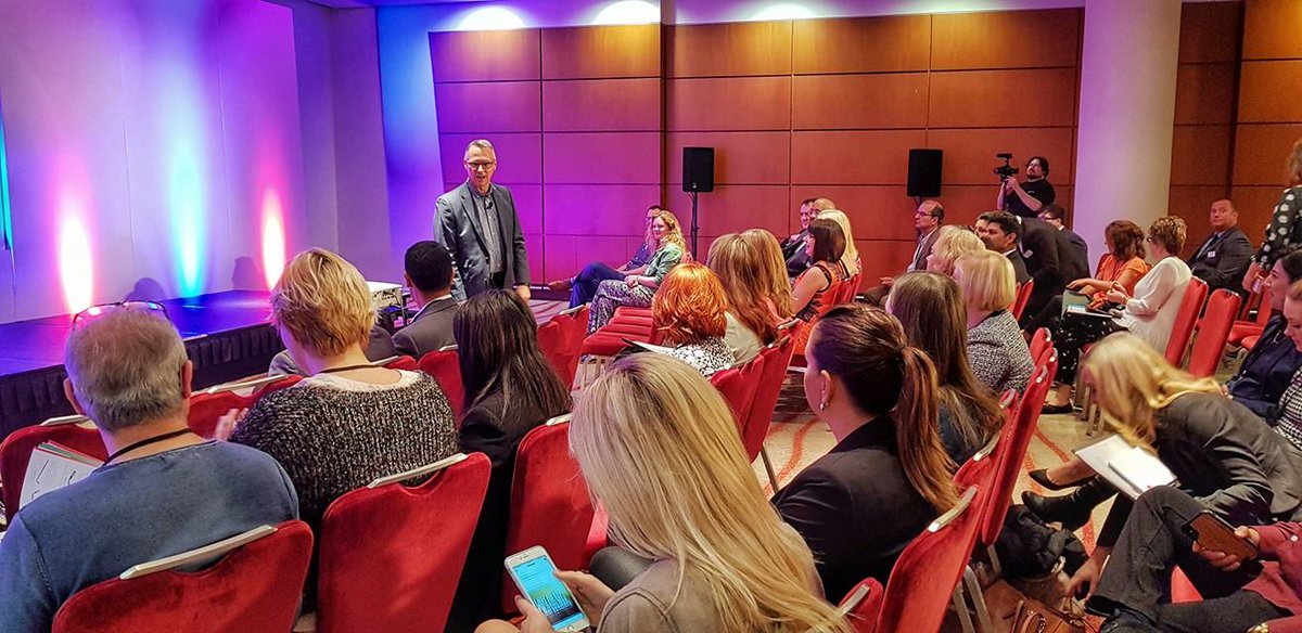 Good2GreatEvent's tweet photo. Life is Short, Profits are Easy an inspirational talk by Paul Green over on the main stage #g2gevent https://t.co/gAolP3oEQu
