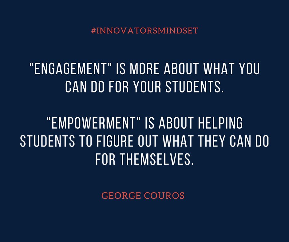 gcouros's tweet image. “We can’t ask teachers to be innovative in their practice while administrators do the same thing they have always done.” georgecouros.ca/blog/archives/…